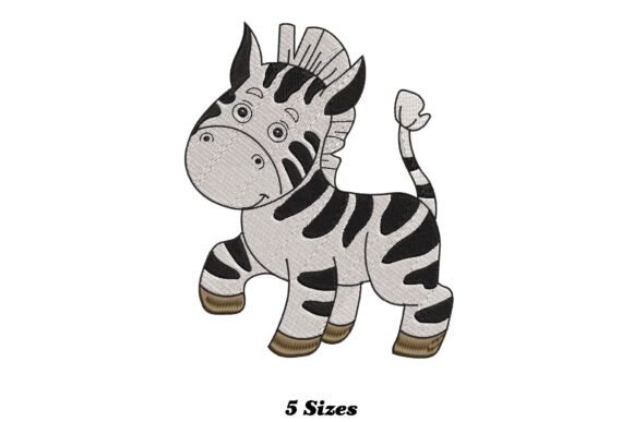 Funny Zebra: A Playful Holiday Embroidery Pick