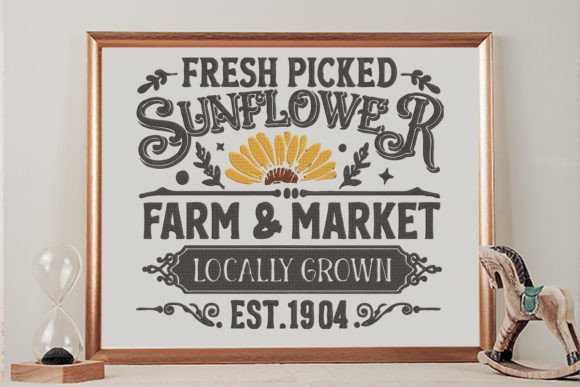 Review: Locally Grown Fresh Picked Sunflower Design