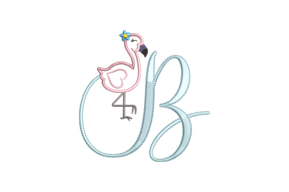 Reviewing Flamingo Alphabet B for Etsy Shops