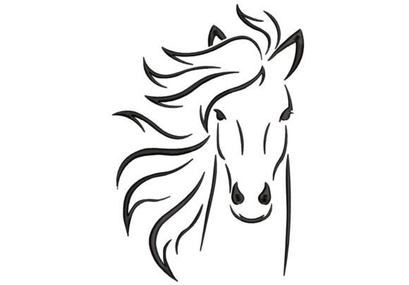 Reviewing Line Art Horse for Commercial Embroidery