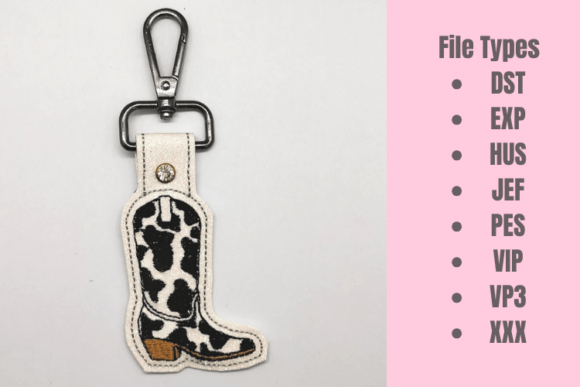 Reviewing the Cowboy Boot ITH Snap Tab Key Fob