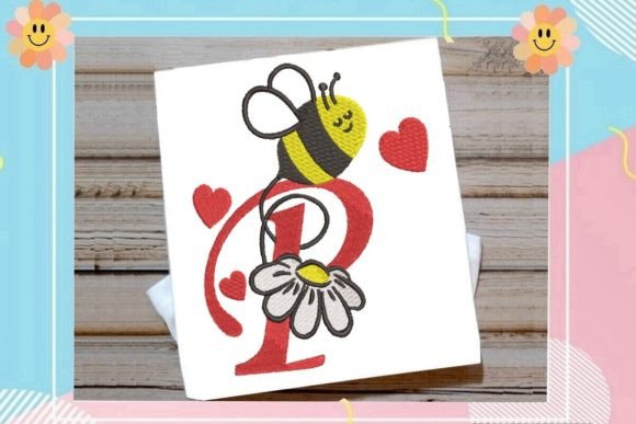 Reviewing the Cute Bee P Letter Monogram for Real Stitching