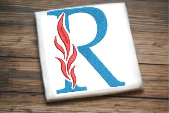 Reviewing the R Letter Beautiful Fire Alphabet